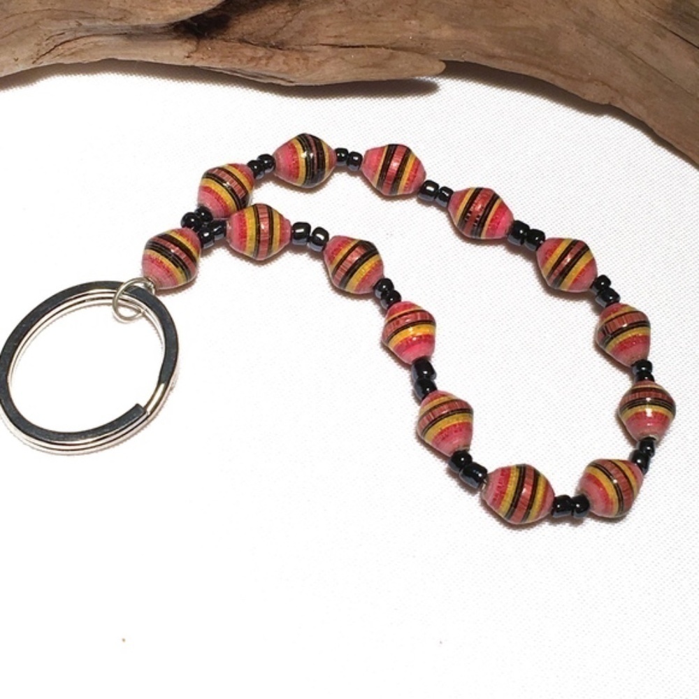 𝅺boho Wristlet Key Chain Keychain Fob